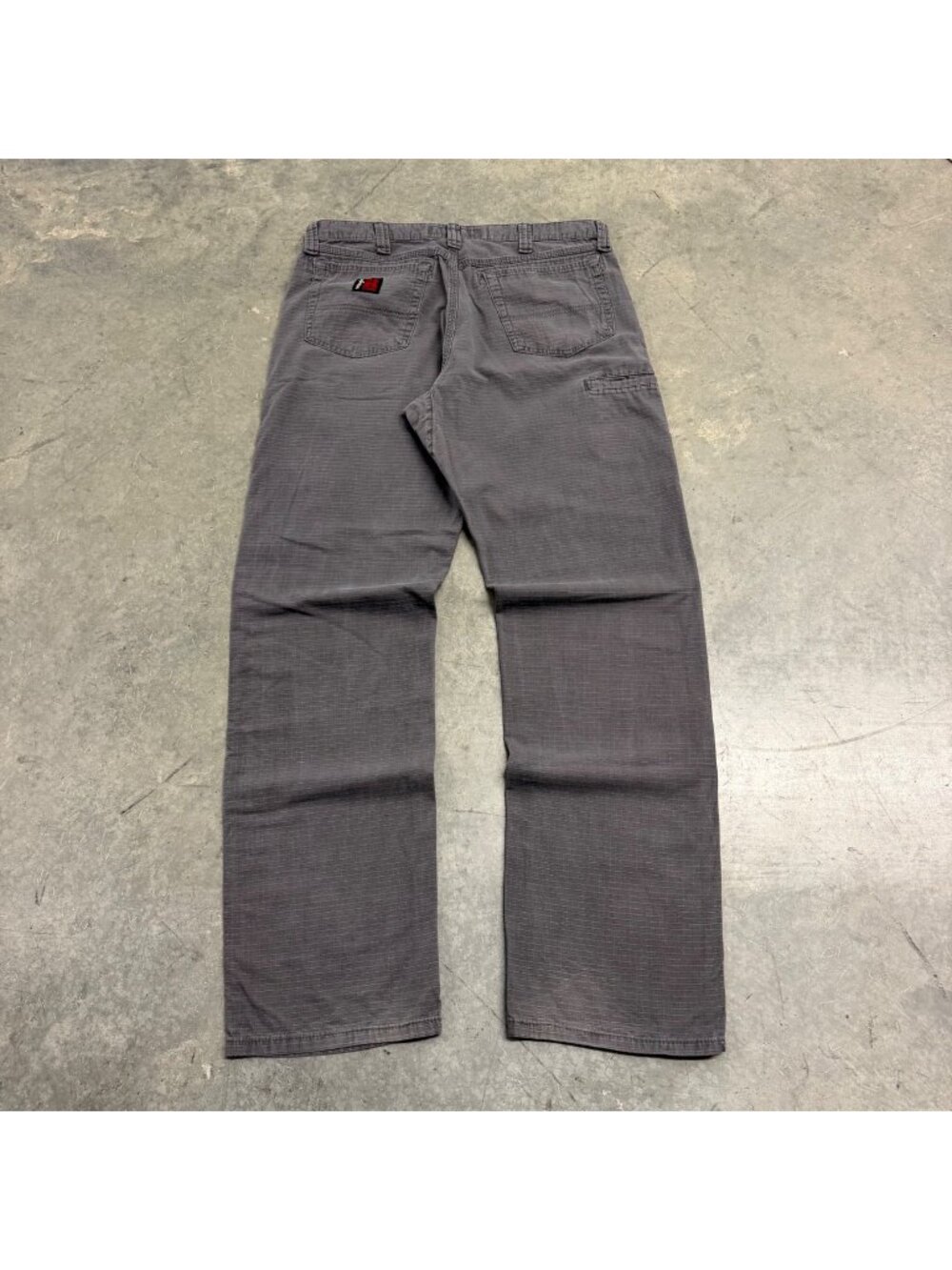 Wrangler Riggs Ripstop Workwear Mens Relaxed Fit Gray Work Pants